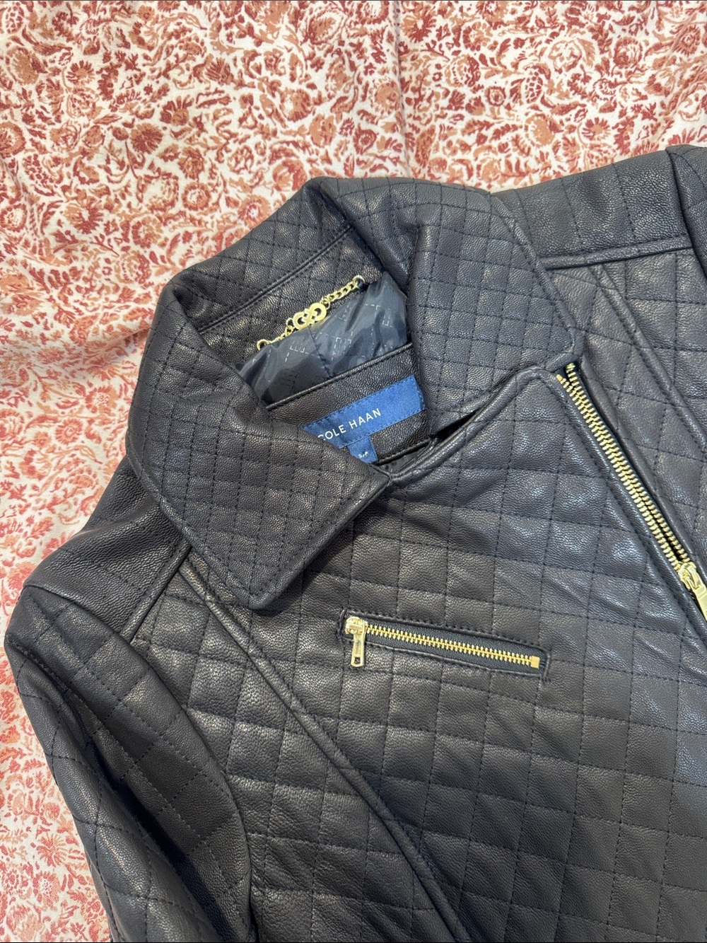 GORGEOUS genuine leather quilted jacket - Picture 2 of 3